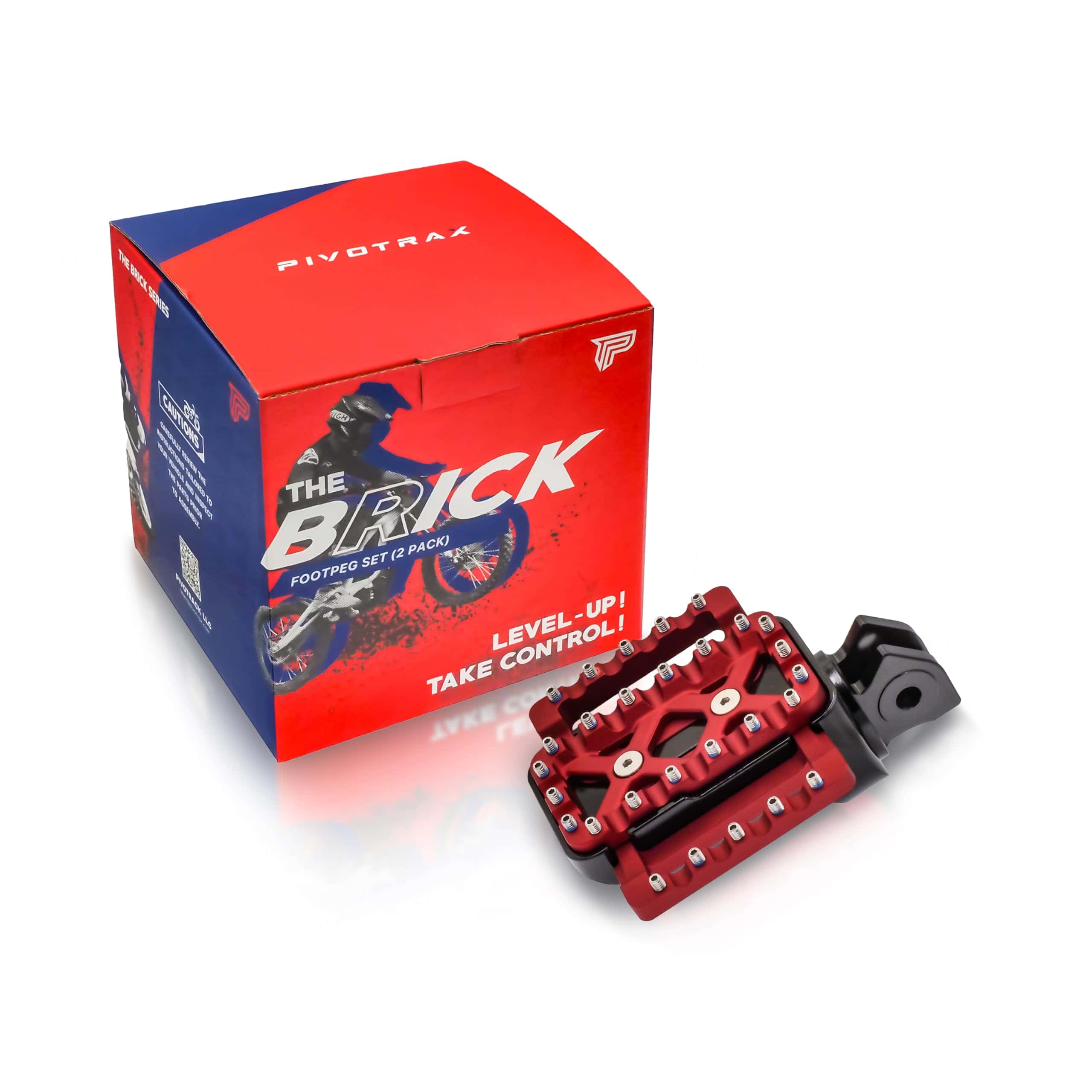 PIVOTRAX Juego de Pedales para Pie The Brick Series
