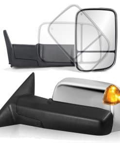 Espejos de remolque calefactados con luces direccionales