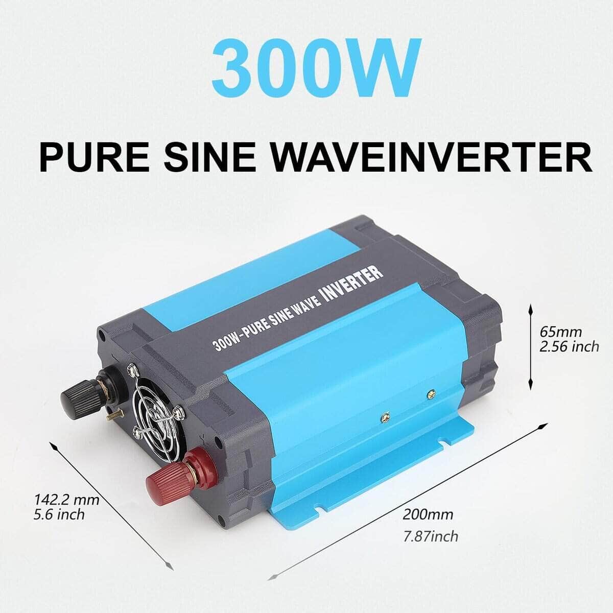 Inversor de onda sinusoidal pura iSunergy 300W 12V DC a - Imagen 4