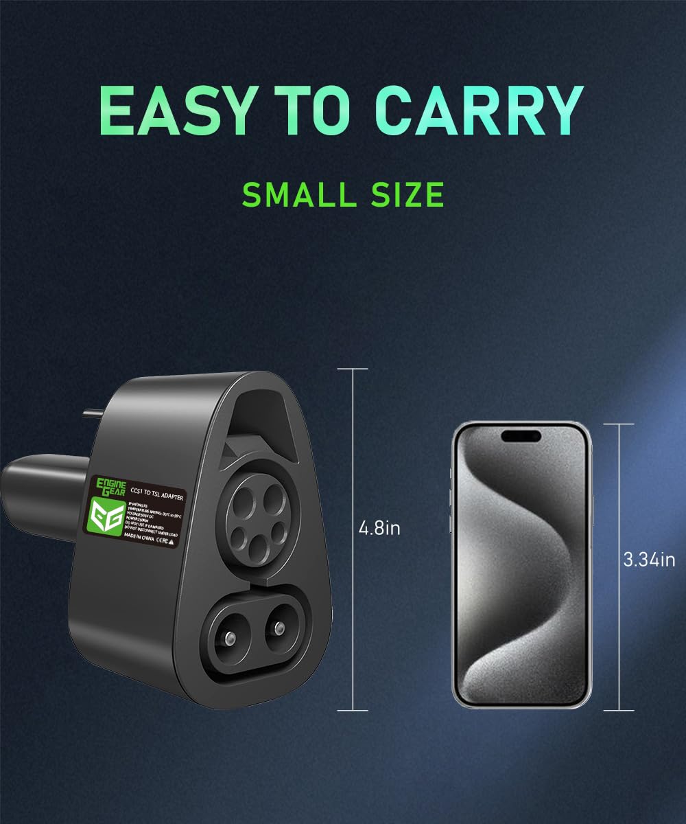 Adaptador de cargador EngineGear CCS a Tesla Max 250KW 500A - Imagen 8