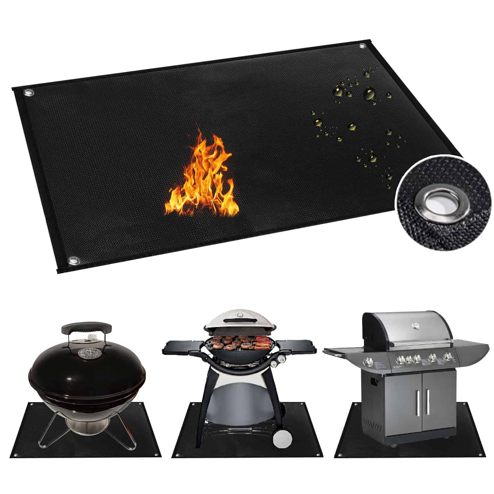 Tapetes para Parrilla de Exterior con Orificios, Tapete
