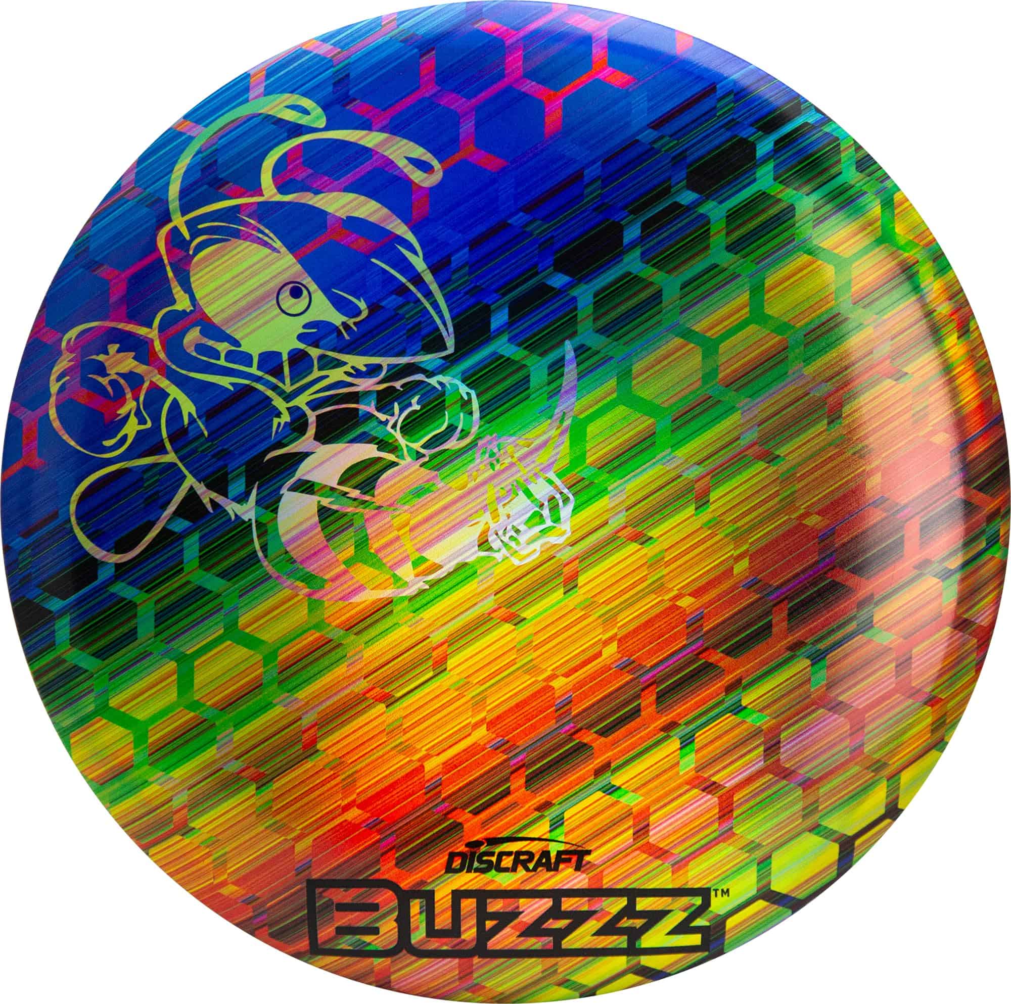 Discraft Honeycomb Full Foil Buzzz -Arcoíris con Buzzz plate