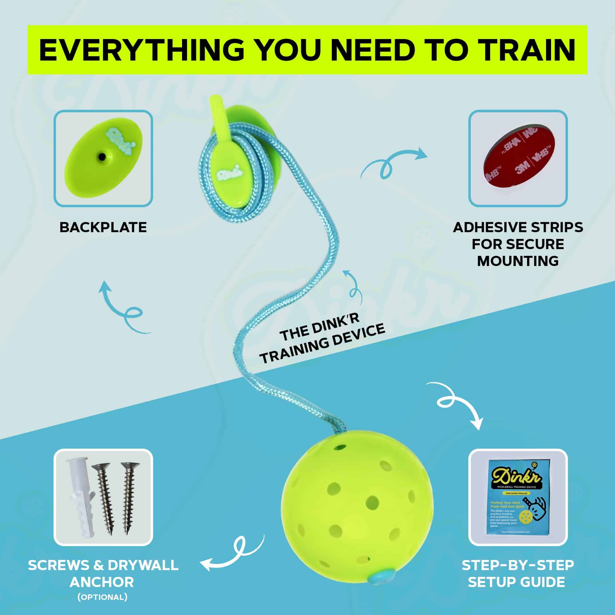 Dink´r - Entrenador de Pickleball | Rebounder para Sesiones - Imagen 4
