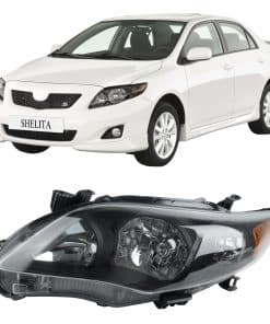 Ensamblaje de Faro Negro SHELITA Compatible con Toyota