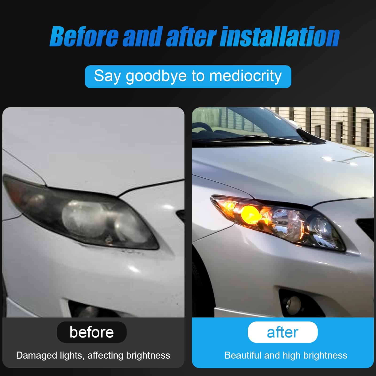 Ensamblaje de Faro Negro SHELITA Compatible con Toyota - Imagen 6