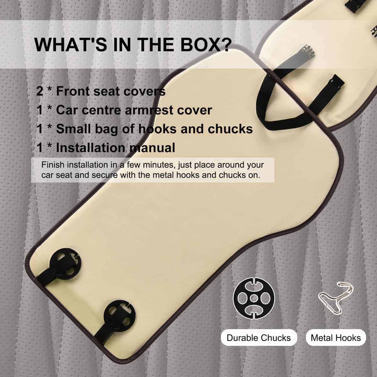 Fundas de asiento delanteras de cuero BWTJF, protectores de - Imagen 9