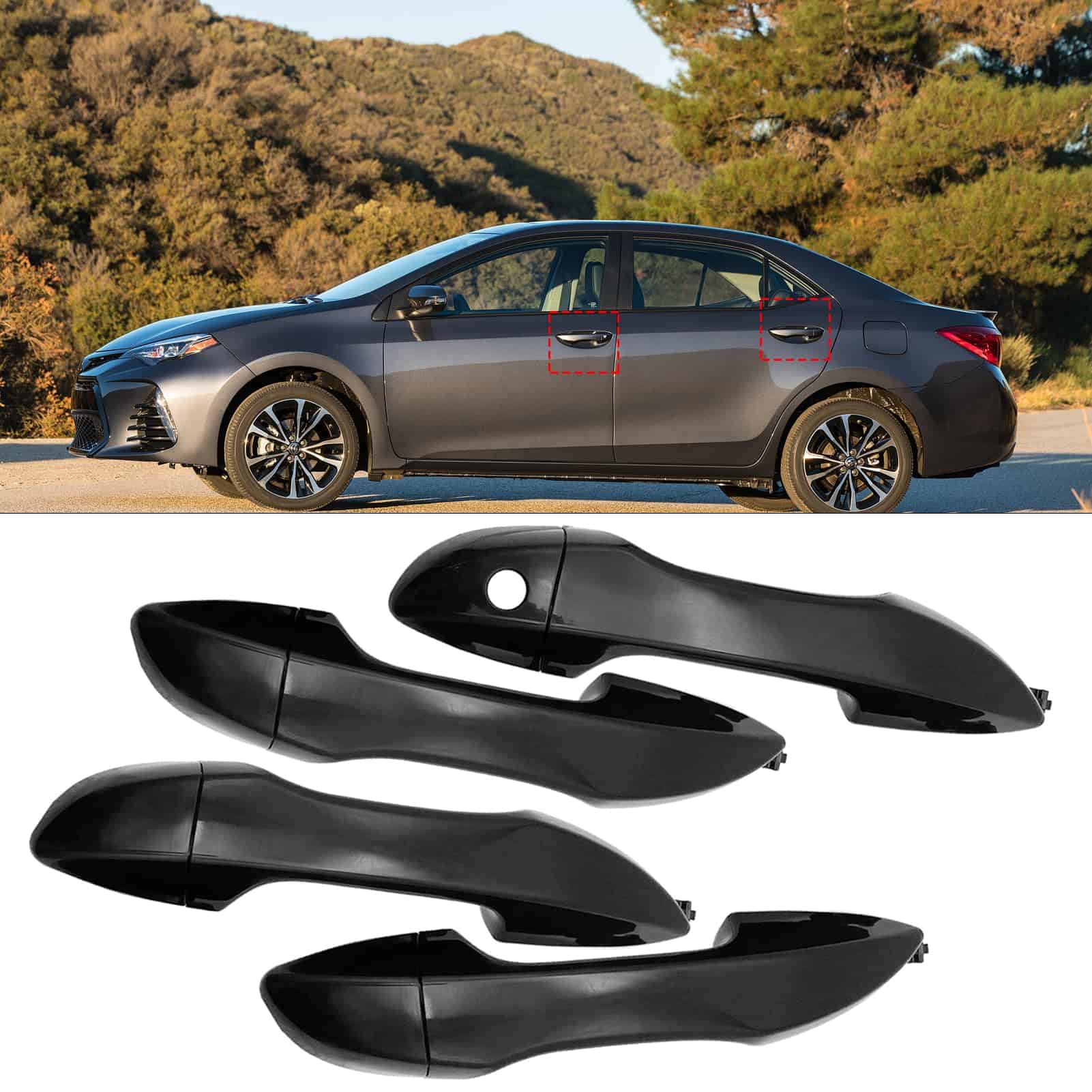 Manija de Puerta Compatible con Toyota Corolla 2014-2019,