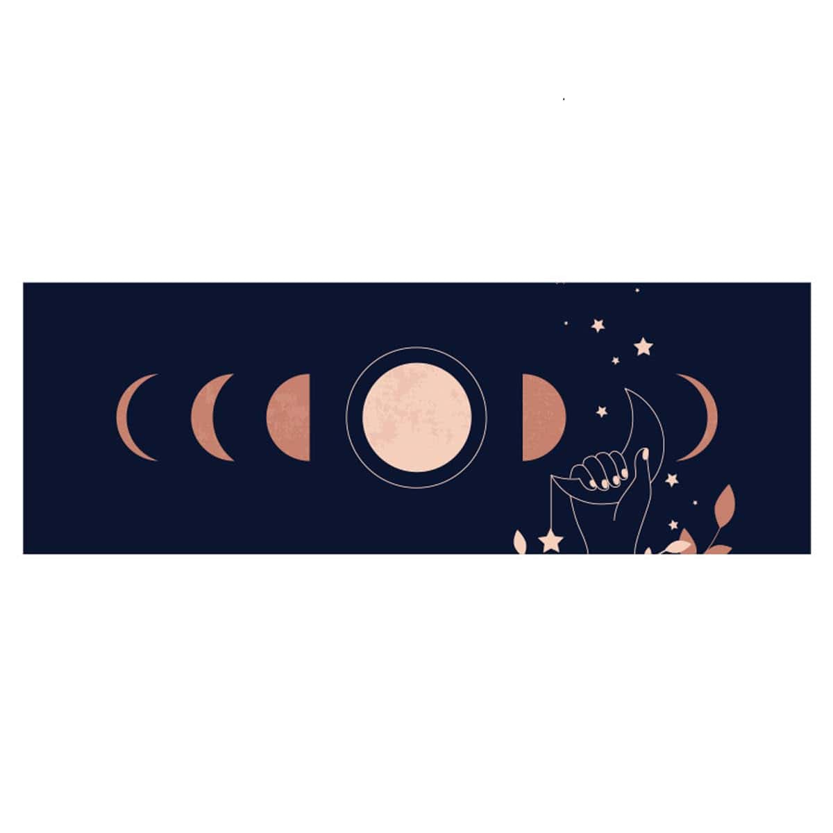 Toalla de Yoga Antideslizante Tuechilles - -Granate