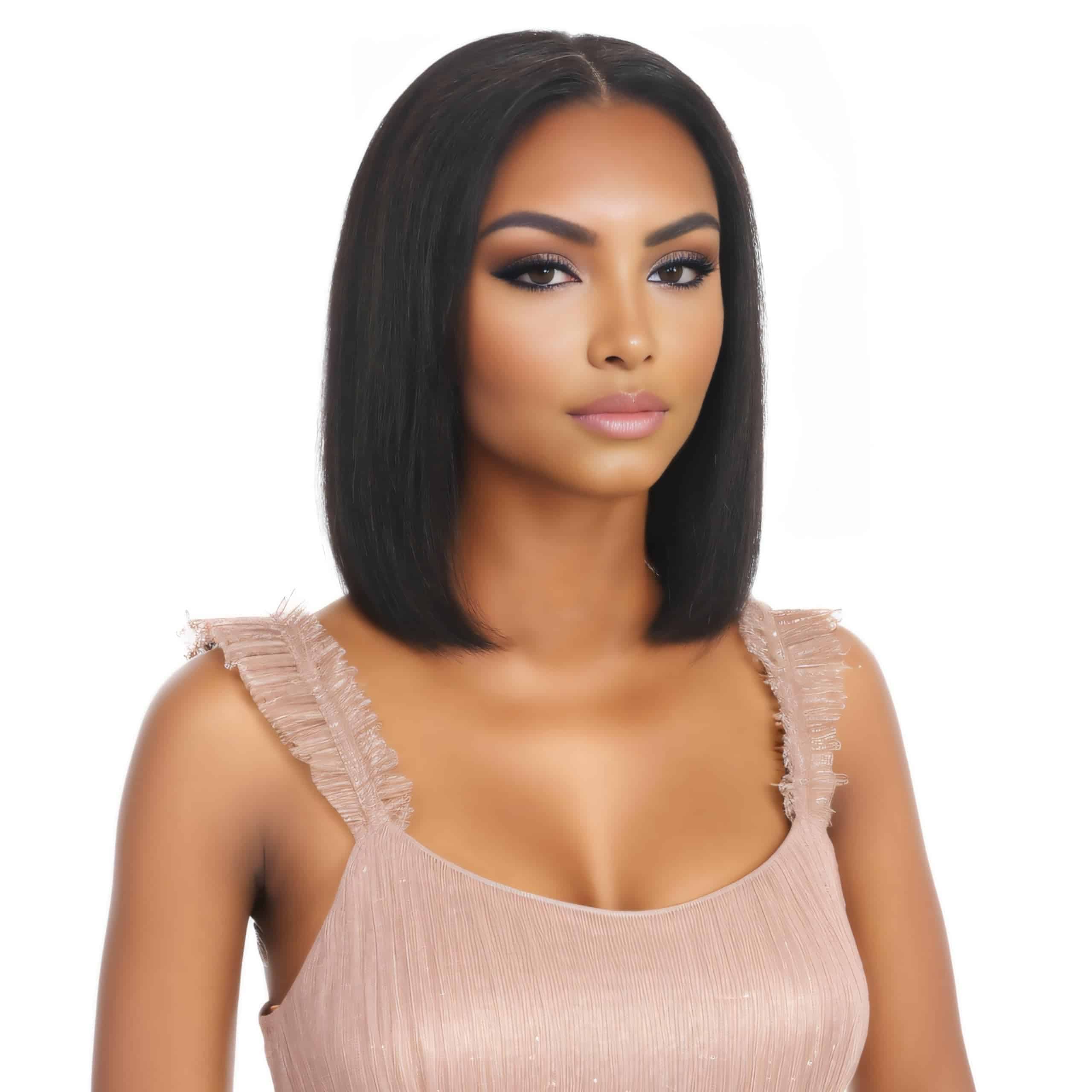 Peluca Bob de 10 pulgadas de cabello humano real LOHXINHAIR - Imagen 4