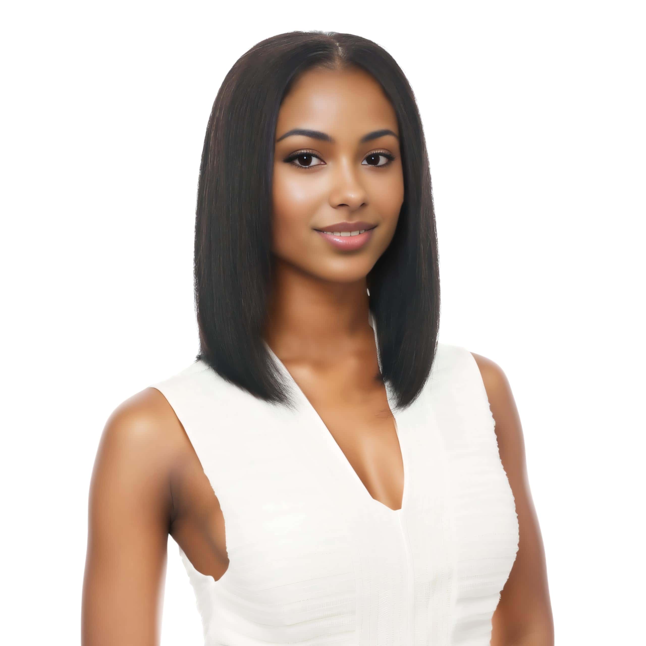 Peluca Bob de Cabello Humano Real de 12 Pulgadas - Imagen 4