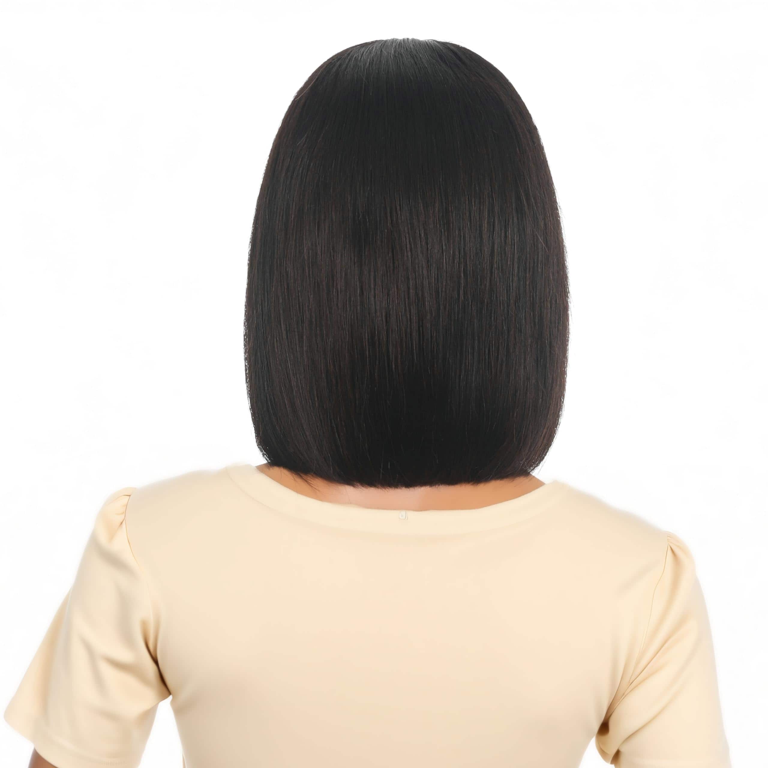 Pelucas Bob LECIPO de 10 Pulgadas de Cabello Humano Real HD - Imagen 3