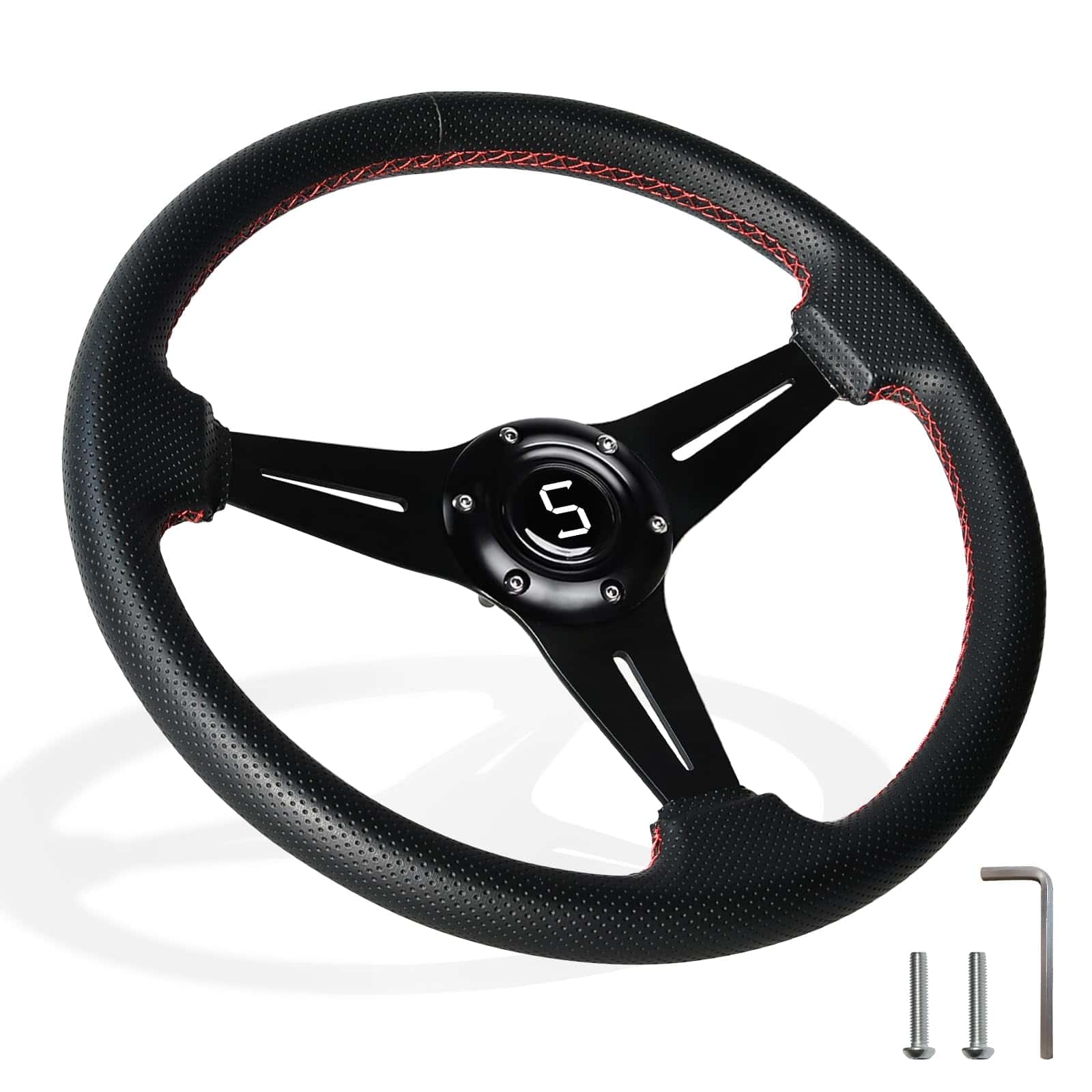 Volante Shu-Ran para Club Car EZGO Yamaha, 13.7"/350mm