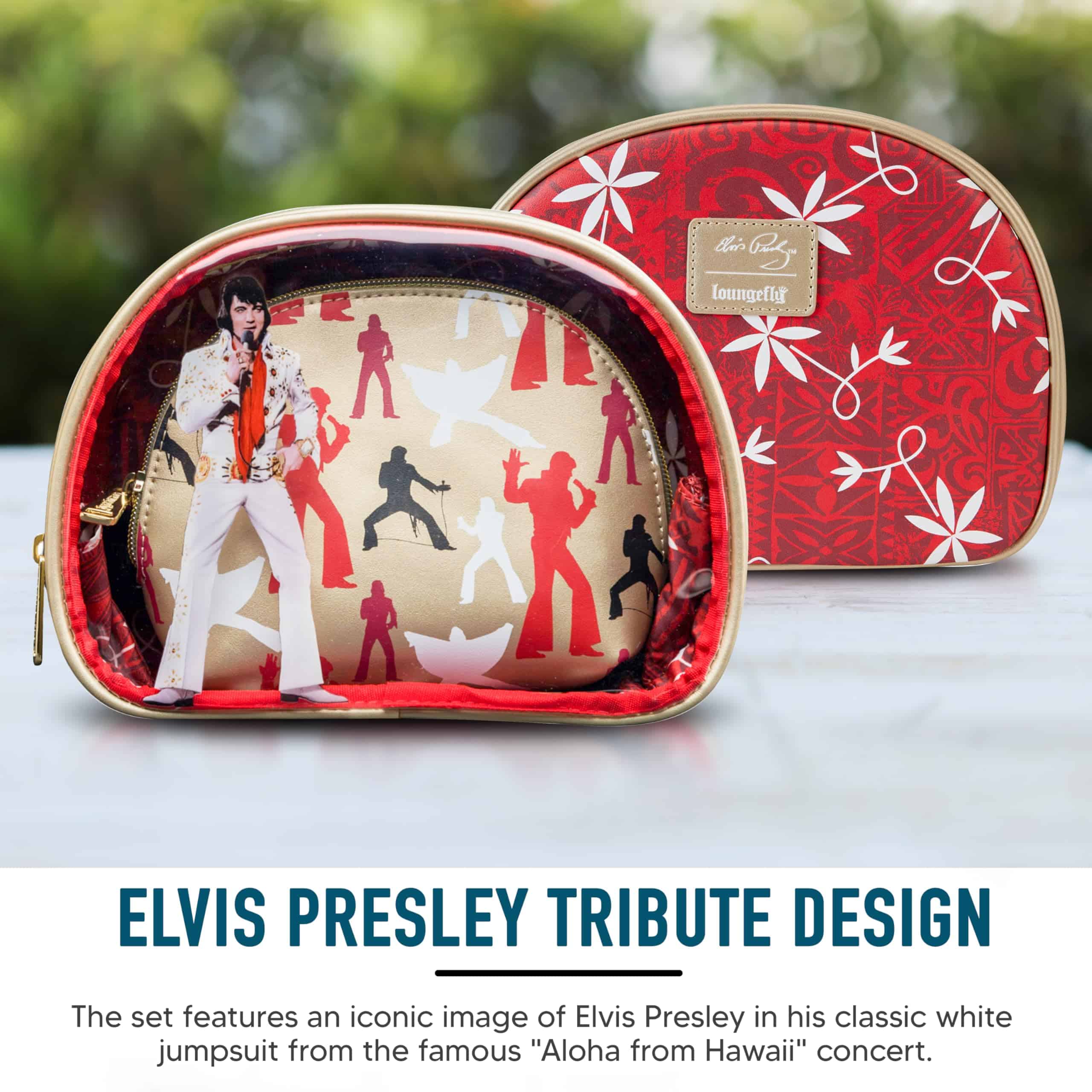 Set de 2 piezas Loungefly Elvis Presley Aloha Hawaiian - Imagen 5