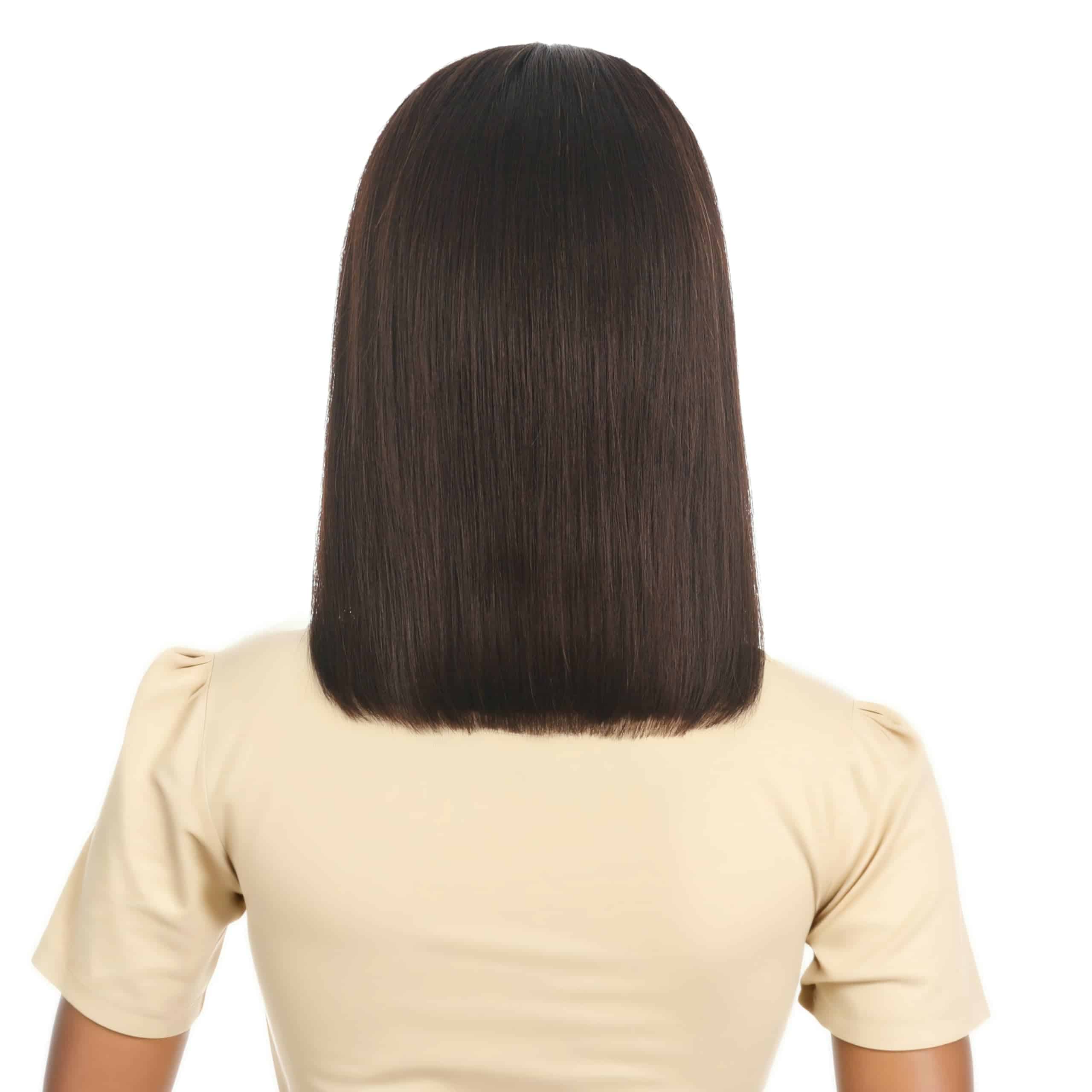 Pelucas Bob LECIPO de 12 Pulgadas de Cabello -Marrón - Imagen 3