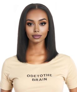 LECIPO Pelucas Bob de 12 Pulgadas de Pelo Humano Real 100%