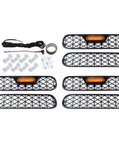 WONSABON 6PCS Insertos de Rejilla Delantera Parrillas Marco