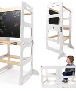 Taburete para Niños Resistente para Cocina - Torre Plegable