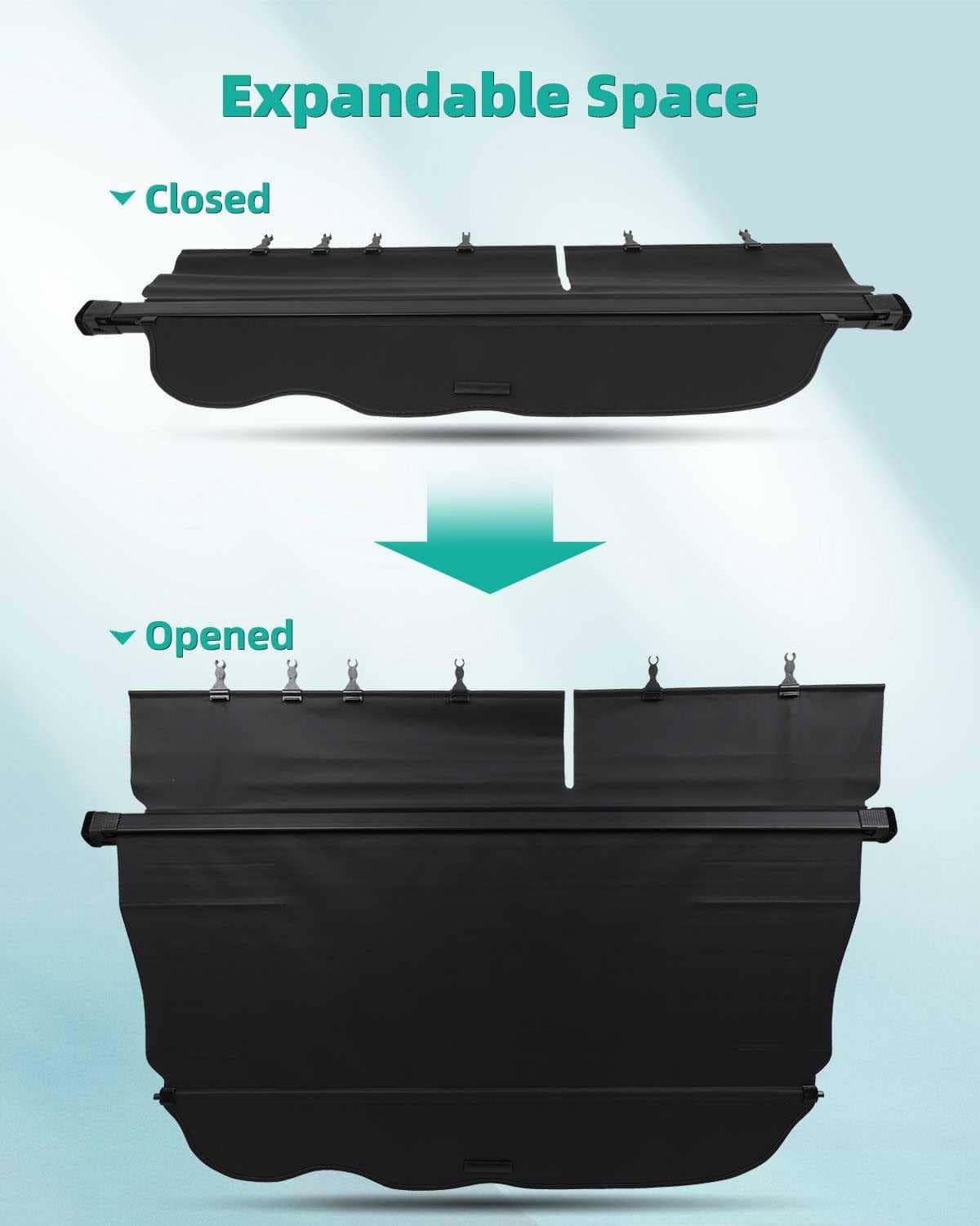 Cubierta de carga SCITOO 2015-2019 Compatible con Toyota - Imagen 4