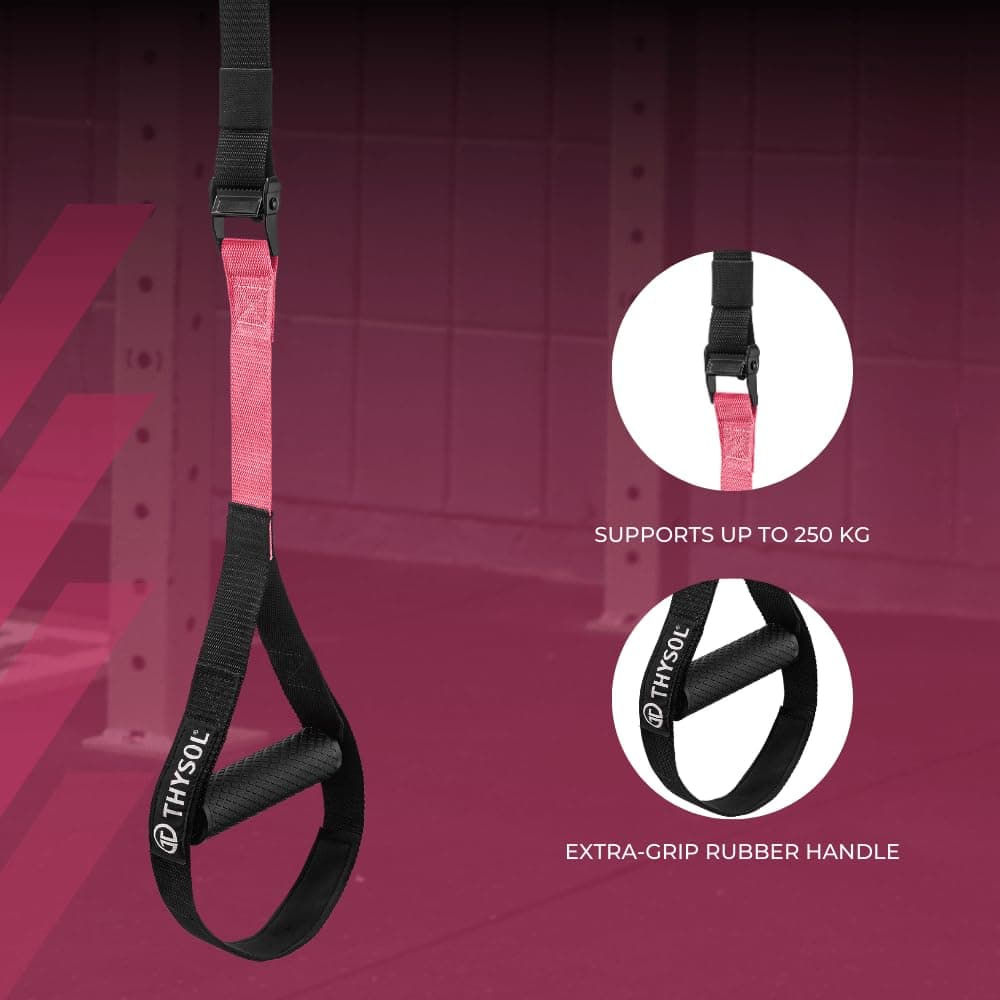 THYSOL® Resistance Trainer Pro Xtreme Straps -Pink - Imagen 3
