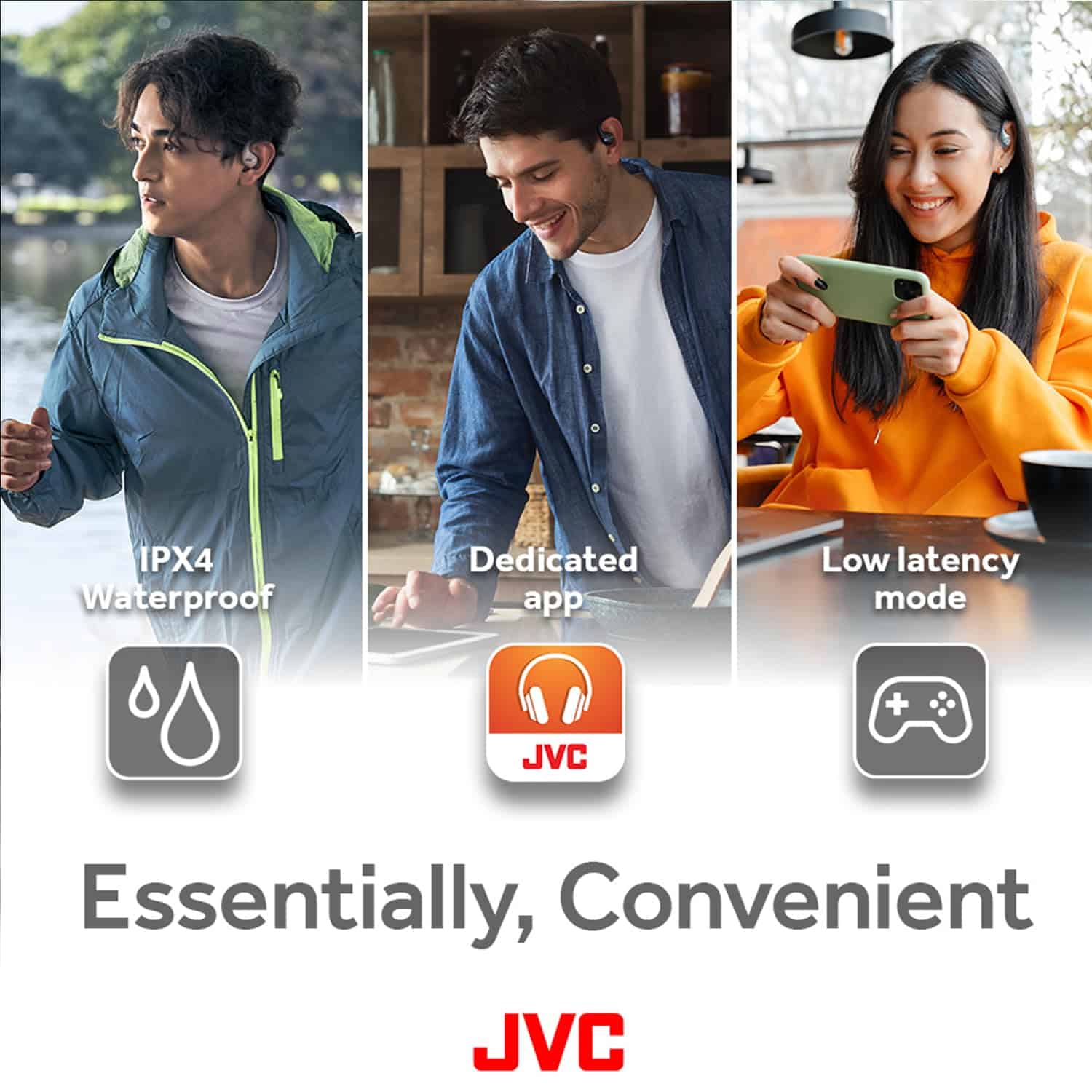 Audífonos Inalámbricos JVC New Nearphones Open Ear con - Imagen 8