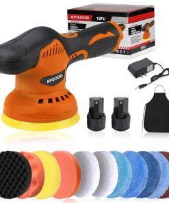 AFGOOD 18PCS Pulidora para Coche Inalámbrica,(5 Pulgadas/6