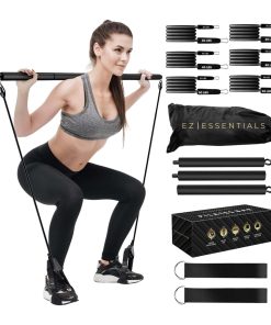 Kit de Barra de Pilates con Bandas de -Negro