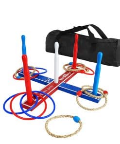 Juego de Anillas de Madera ISANCHA Incluye Base de Madera