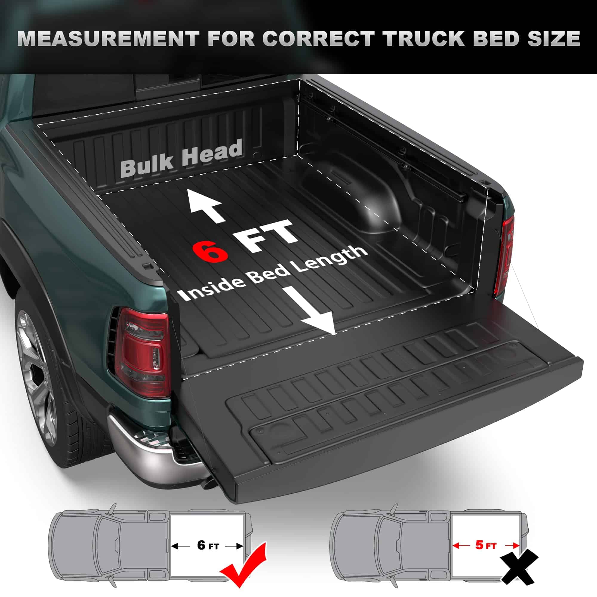 AUTOSTARSHIP Cubierta de lona suave para cama de camión - Imagen 3