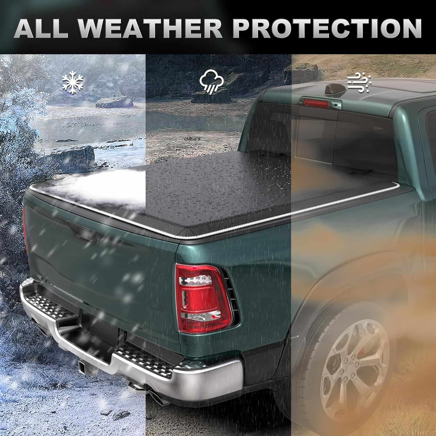 AUTOSTARSHIP Cubierta de lona suave para cama de camión - Imagen 7