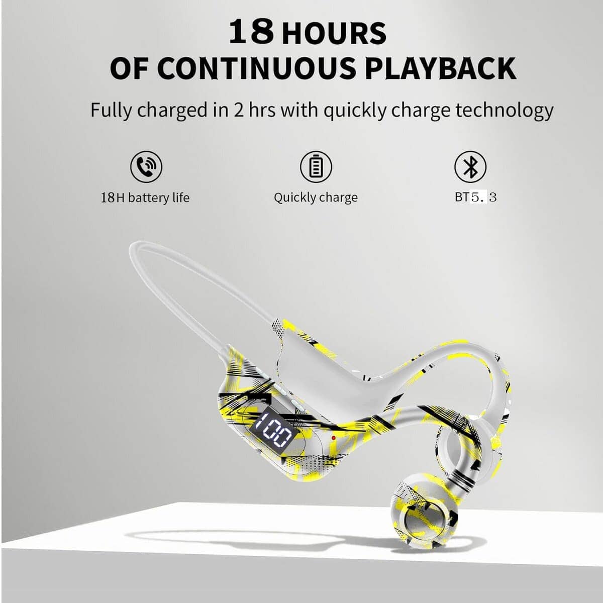 Audífonos Inalámbricos Open Doodle de Conducción Ósea, - Imagen 3