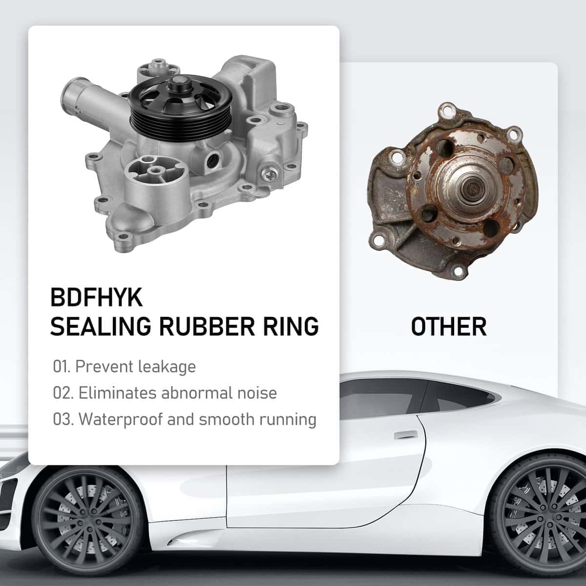 Kit de Bomba de Agua del Motor BDFHYK AW6653 Compatible con - Imagen 4
