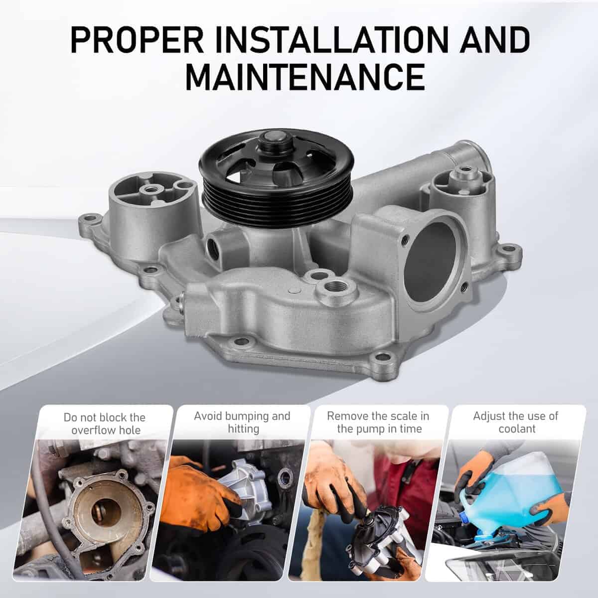 Kit de Bomba de Agua del Motor BDFHYK AW6653 Compatible con - Imagen 6