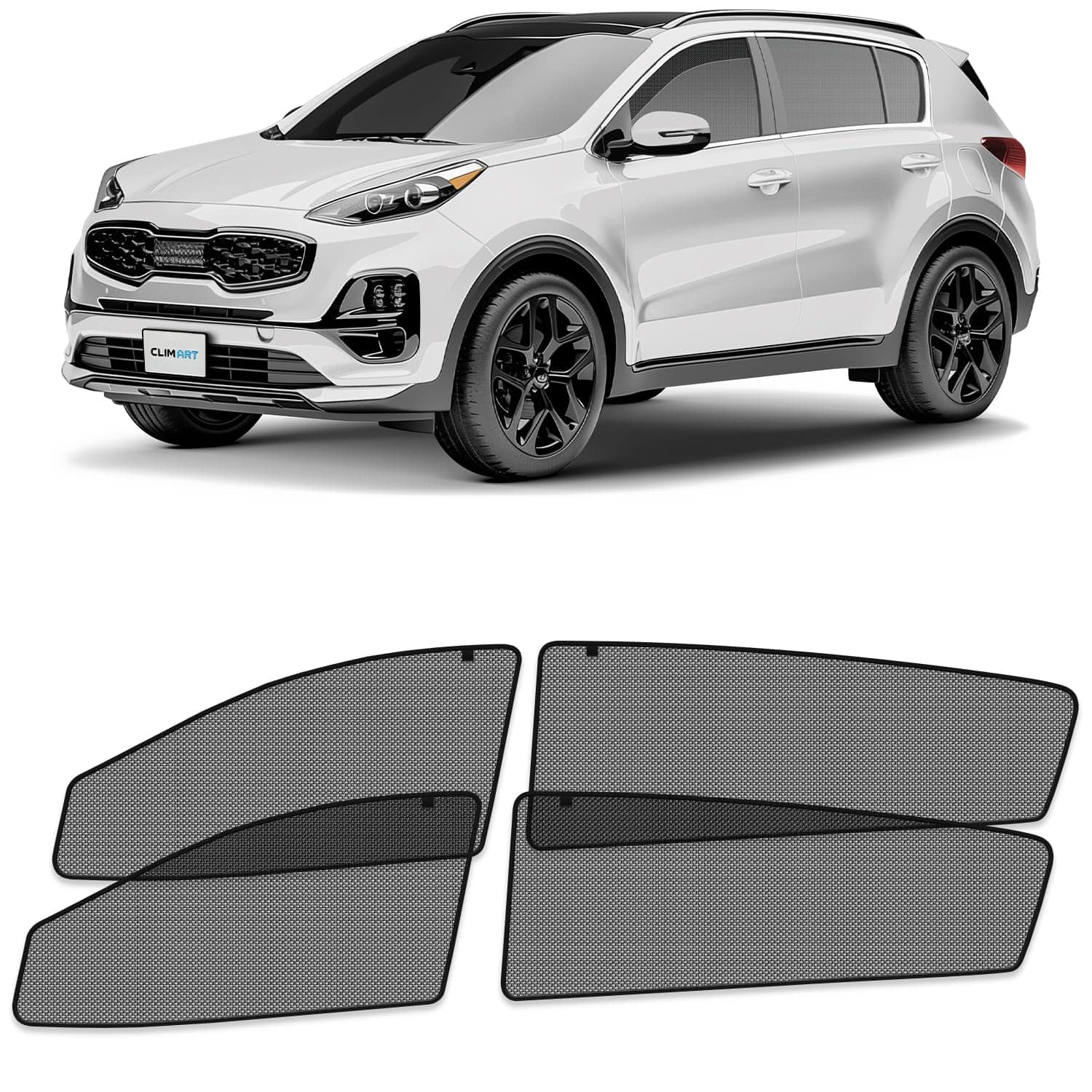 CLIM ART Cortinas Magnéticas para Ventana de Coche para Kia