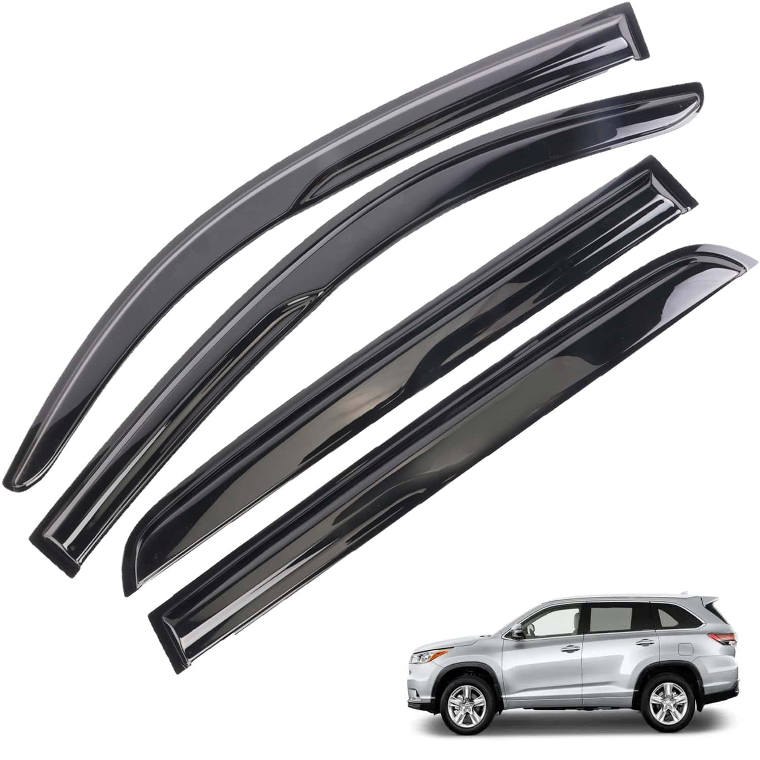 Deflectores de Ventana ECNEREFERR para Toyota Highlander