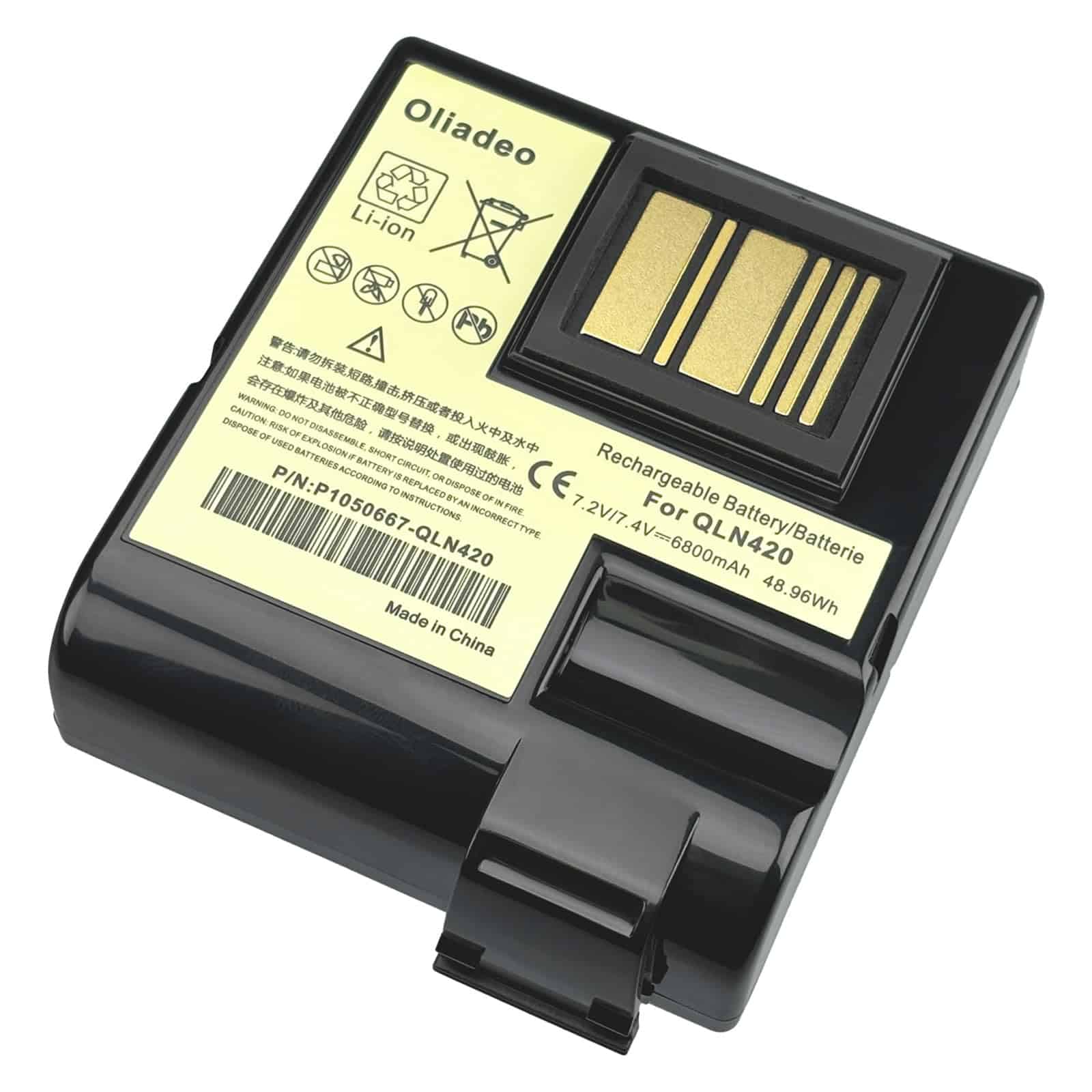 Batería de repuesto oliadeo QLN420 ZQ630 para Zebra: