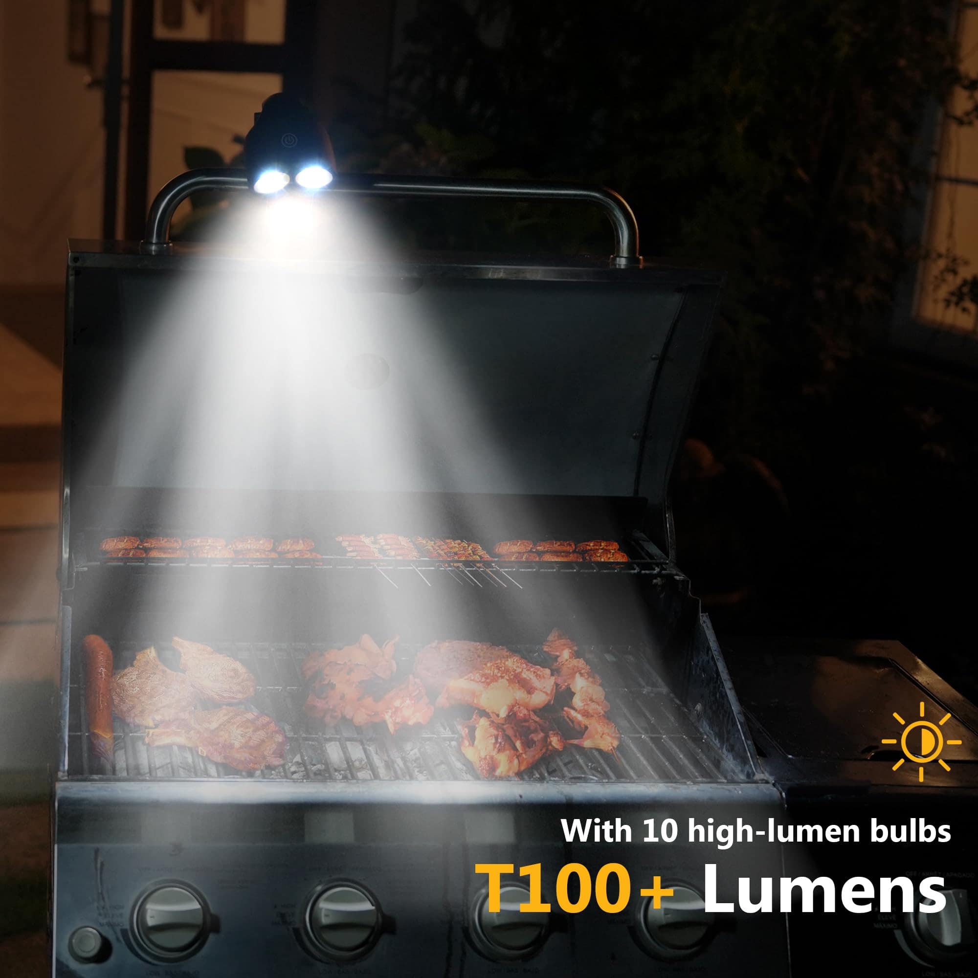 Luces para Parrilla con 10 Luces LED, Luces para Barbacoa - Imagen 3
