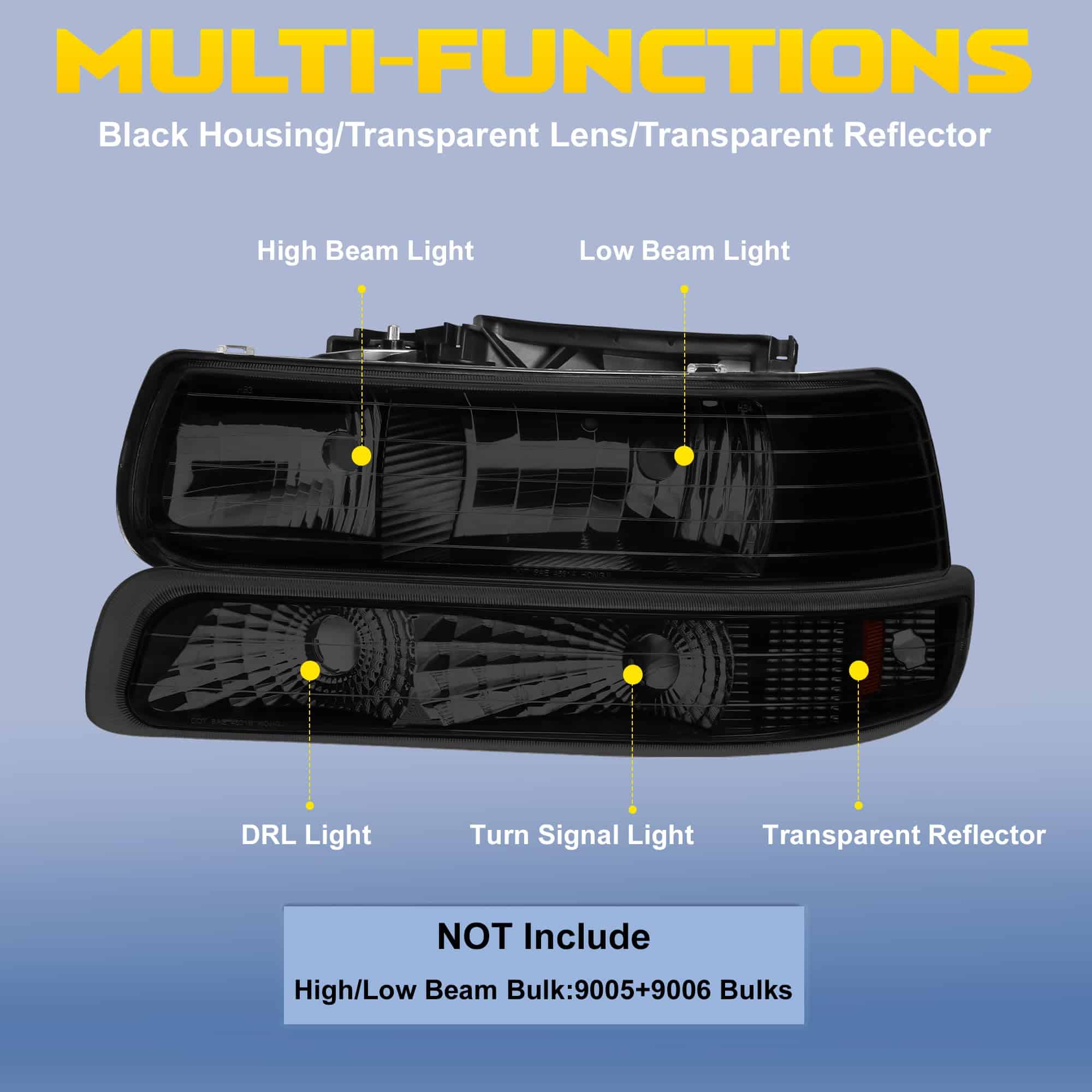 Conjunto de Faros para Chevrolet Silverado 1500/2500 - Imagen 3