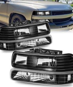 Conjunto de faros compatibles para 1999-2002 Chevy