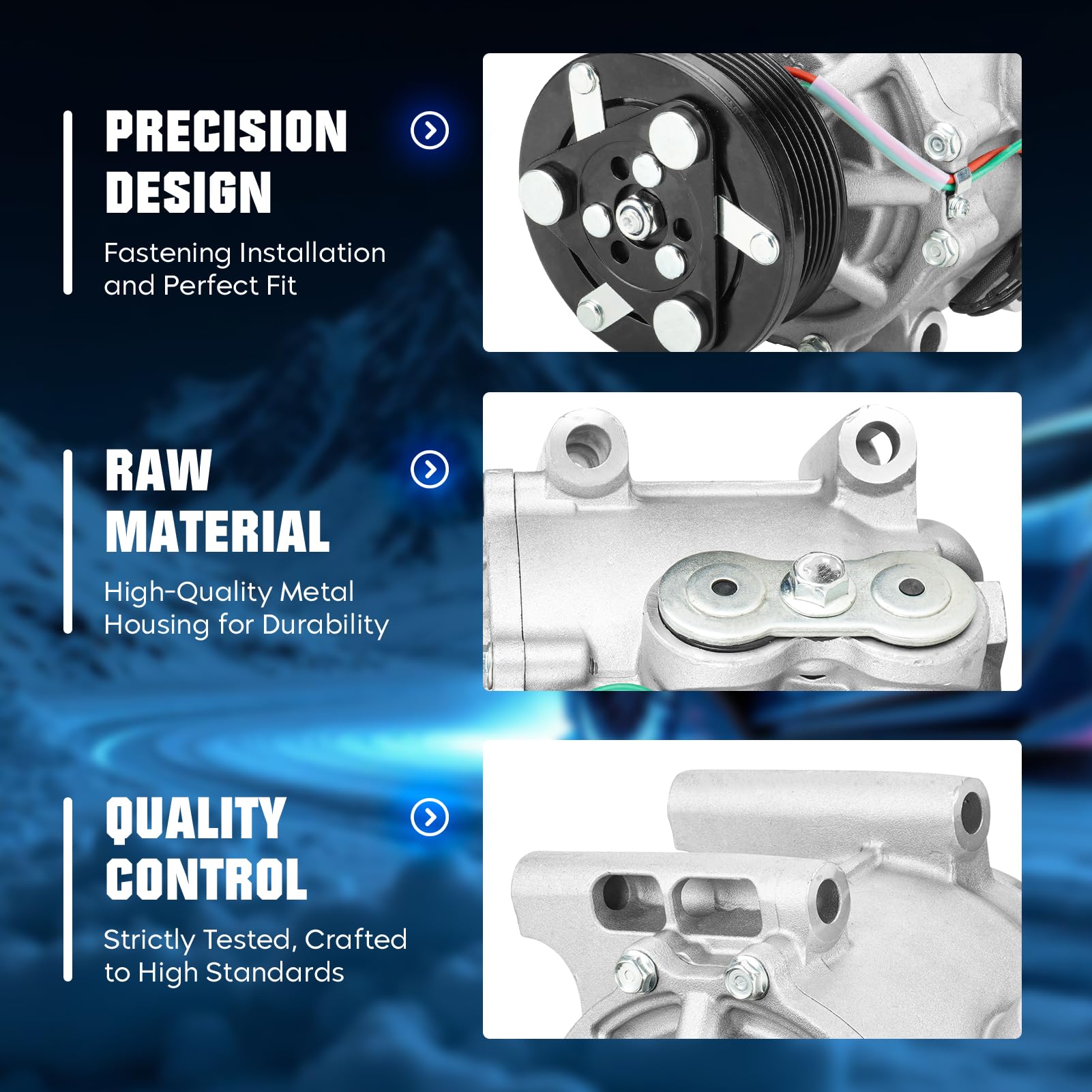 Compresor de aire acondicionado y embrague --7x 05-09 - Imagen 5