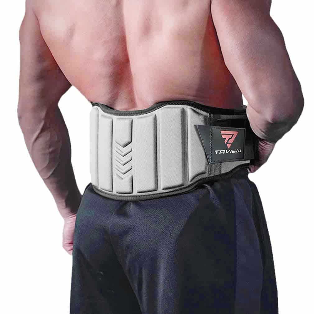 Cinturón de Levantamiento de Pesas TAVIEW, -Gris (Doble EVA)