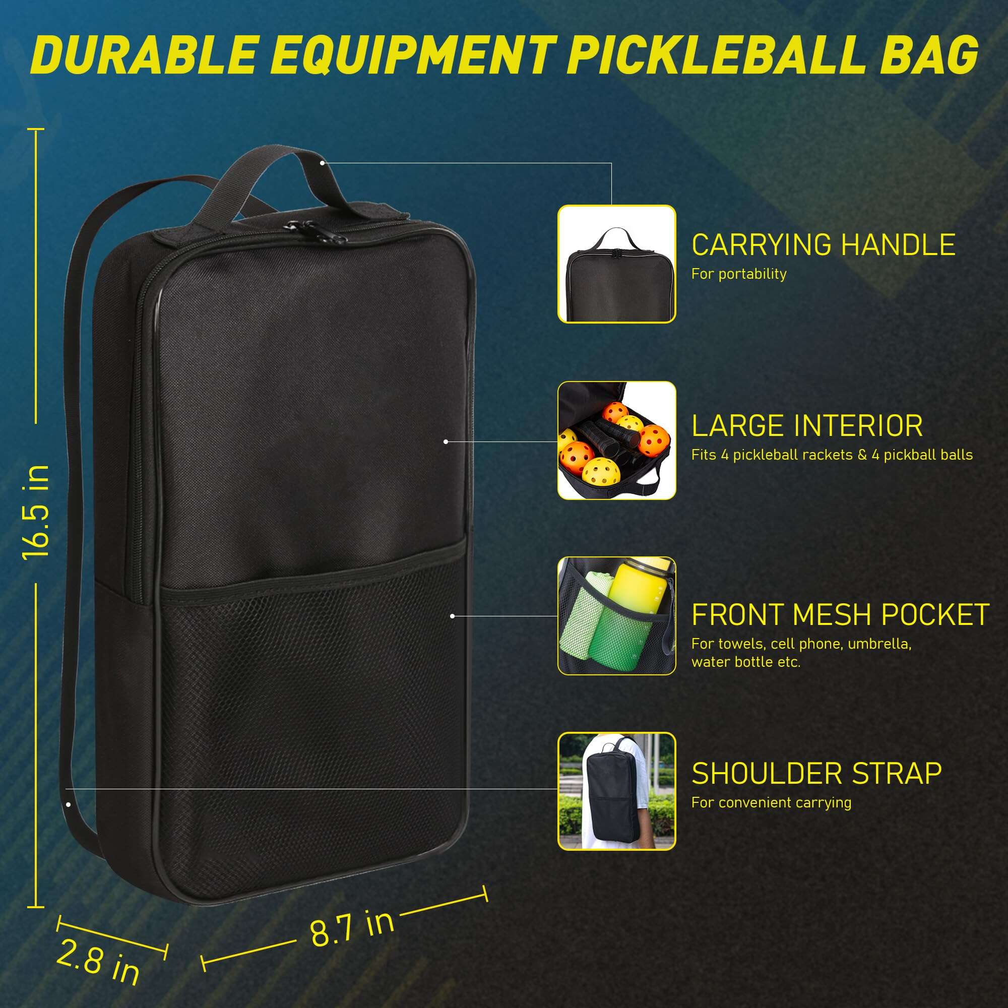 Set de 2 o 4 Raquetas de Pickleball R&T, Aprobadas por la - Imagen 4