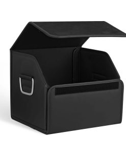 Organizador de Maletero de Cuero de Gamuza -Negro