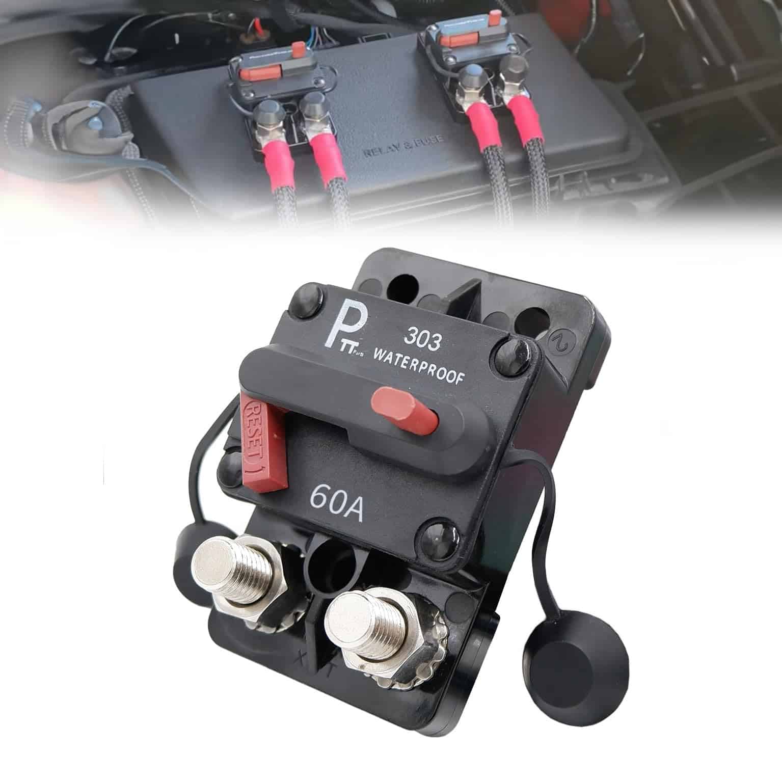 Interruptor de Circuito Hi-Amp de Piezas PTT con Reinicio