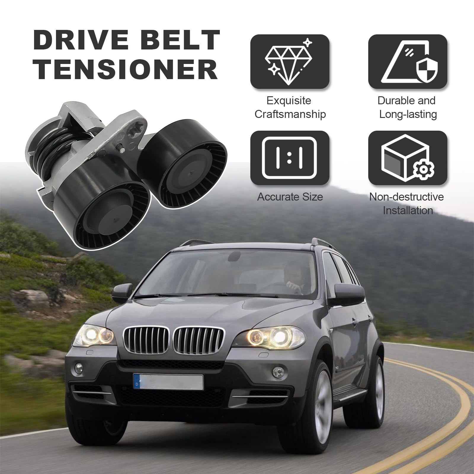 Tensor de correa del motor del motor compatible con - Imagen 3