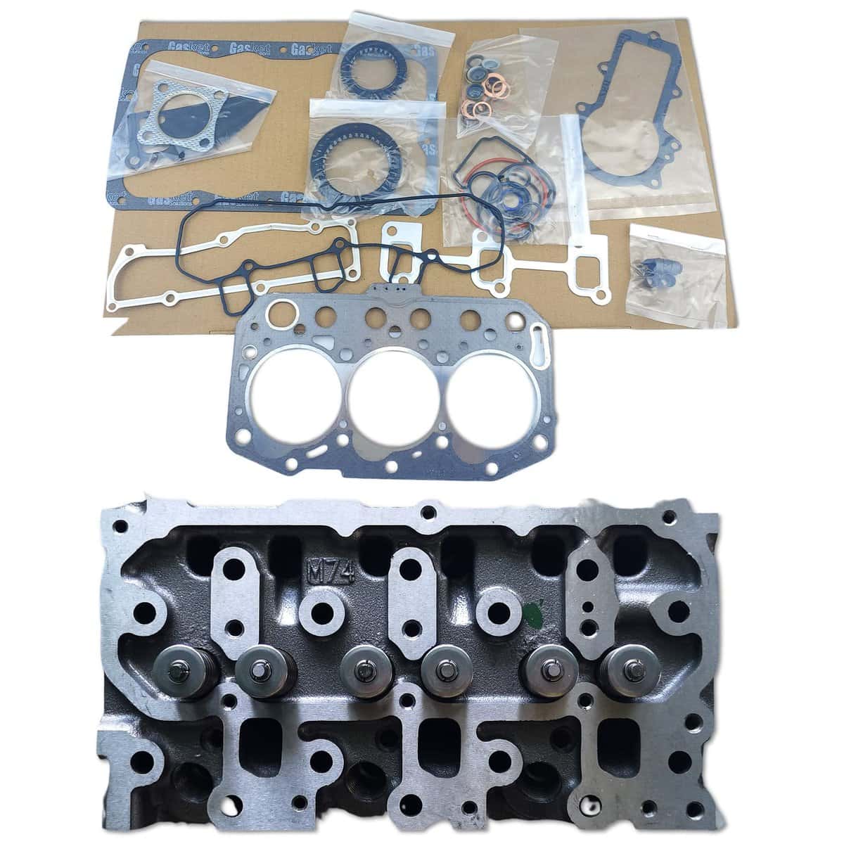 Cabeza de cilindro Kridets 3TNM74 +1 Juego de juntas