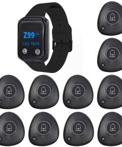 Sistema de Pager Inalámbrico WNKRUN con 1 Reloj Pager