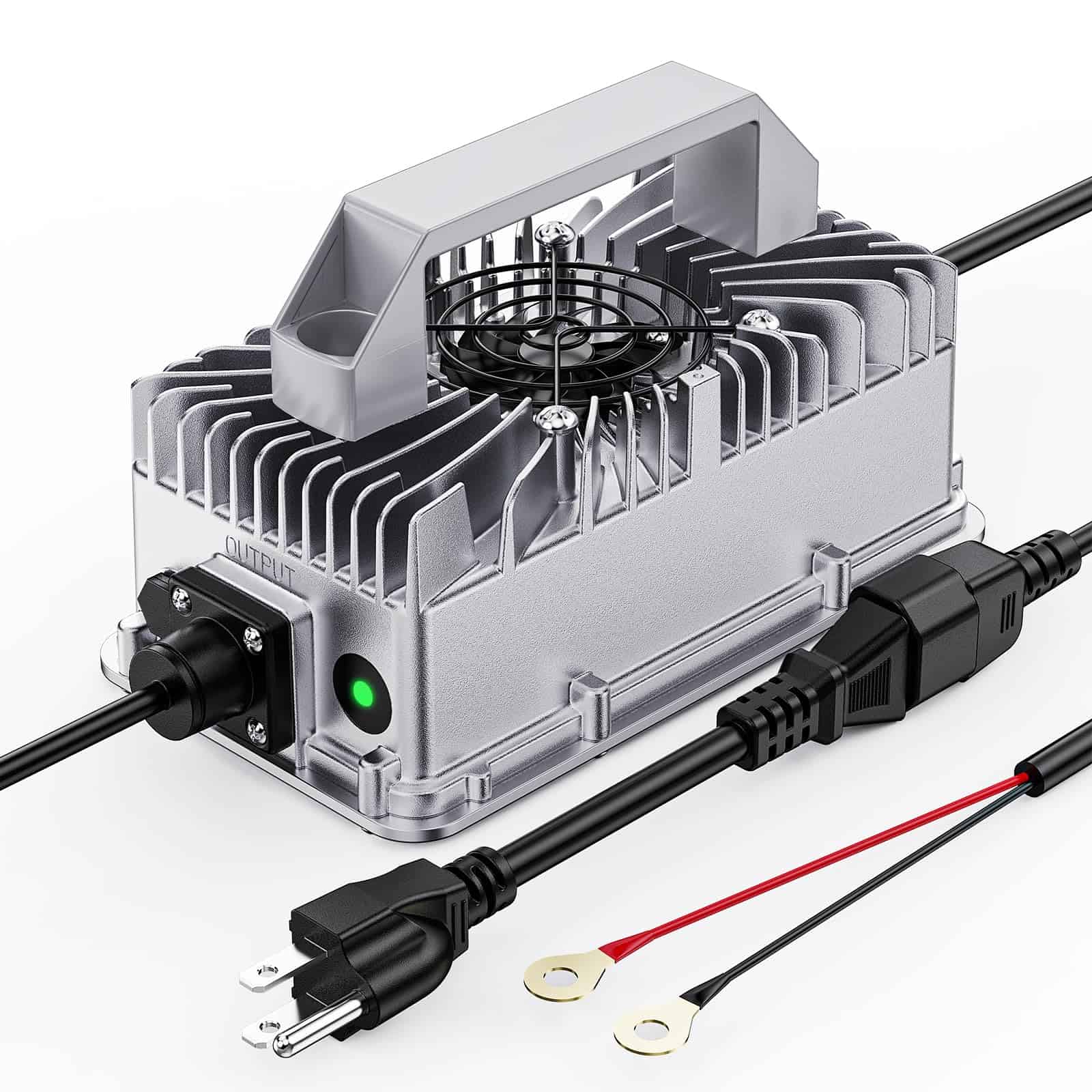 Cargador de batería LiFePO4 de 12V 30A, PowerUrus 14.6V