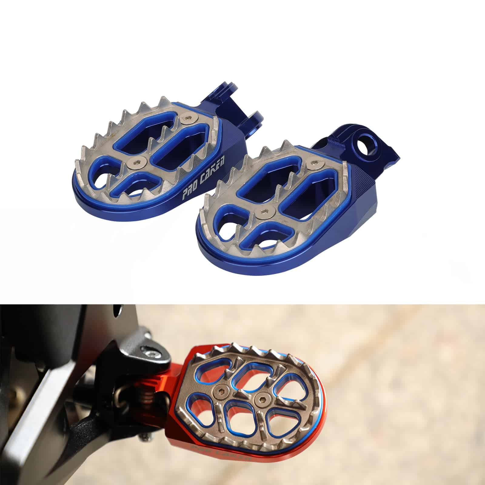 PRO CAKEN CNC Descanso para reposapiés doble para