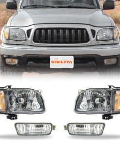 Faros Delanteros SHELITA Para Toyota Tacoma 2001-2004 con