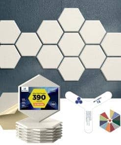 Paneles acústicos autoadhesivos Dexmoko -Beige